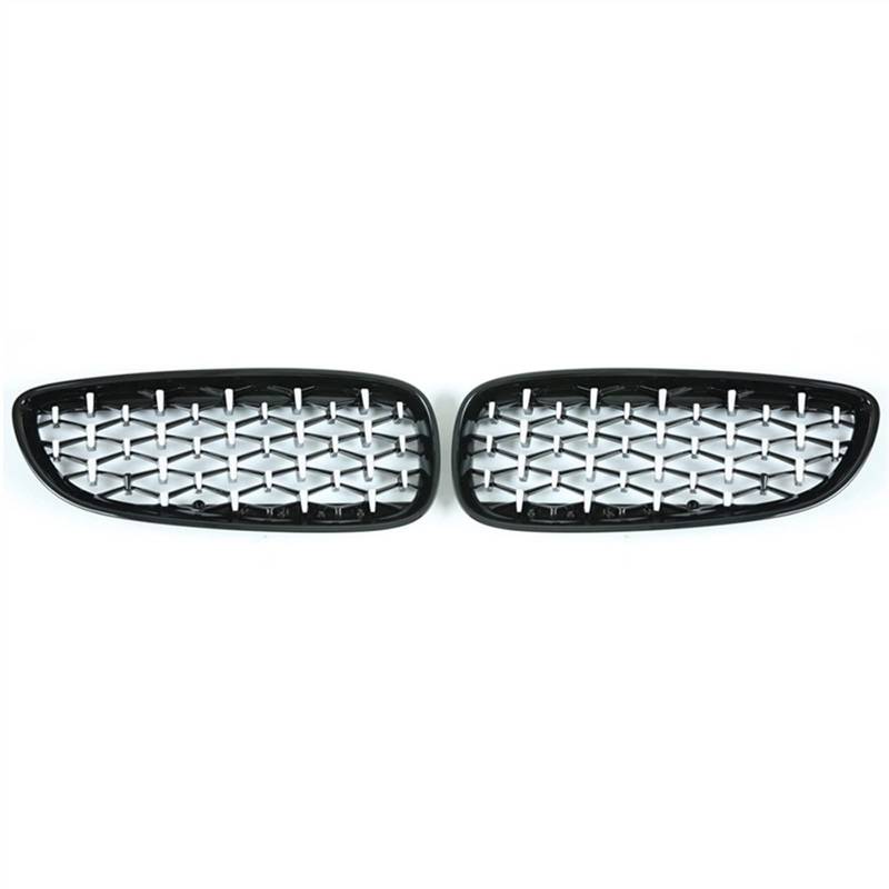 TATARENGS Kühlergrille Kompatibel Mit Z4 E89 2009 2010 2011 2012 2013 2014 2015 2016 Stoßfängerhaube Oberer Kühlergrill Abdeckung Lufteinlass Grill Auto Front Nierengrill(Black Silver) von TATARENGS