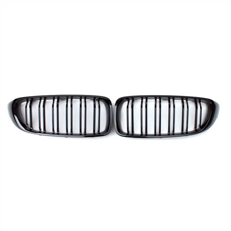 TATARENGS Kühlergrille Kompatibel mit F32 F33 F36 F80 F82 2013 2014 2015 2016 2017 2018 Auto Obere Grillabdeckung Stoßstange Haube Lufteinlass Grill Front Nierengitter(Gloss Black) von TATARENGS