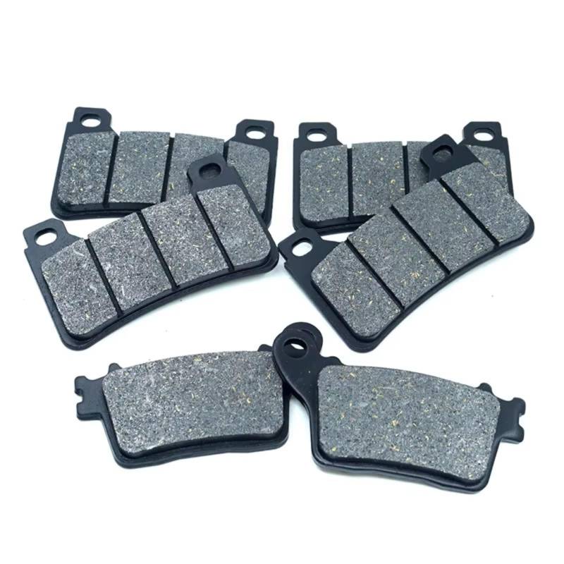 TATARENGS Motorrad Bremsgummi Kompatibel Mit CBR1000RR Für Fireblade 2006-2016 Für CBR1000RRA ABS 2009-2016 Bremsbeläge Vorne Hinten Set Motorradbremsbeläge(Whole Set 3 Pads) von TATARENGS