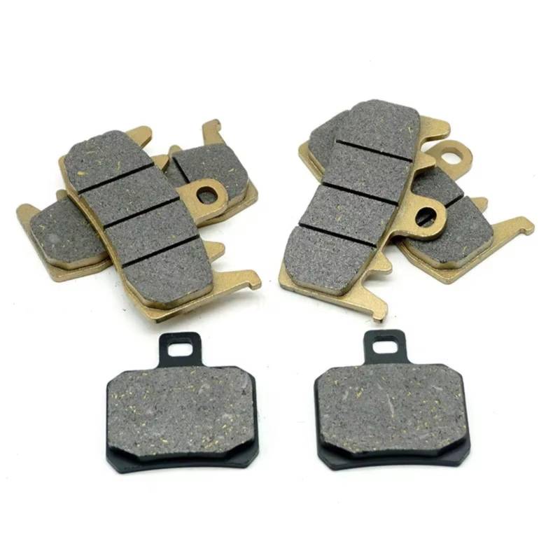 TATARENGS Motorrad Bremsgummi Kompatibel Mit Ducati Hyper Srada 800 Für Hyper Srada ABS 800 2013 2014 2015 Motorrad Vorne Hinten Bremsbeläge Kit Set(Front and Rear) von TATARENGS