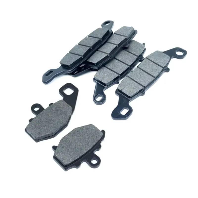 TATARENGS Motorrad Bremsgummi Kompatibel Mit EX650 Für Ninja Für 650R 2009-2011 Für KLE650 Für 2007-2014 Motorrad-Bremsbeläge Vorne Und Hinten(Whole Set 3 Pads) von TATARENGS