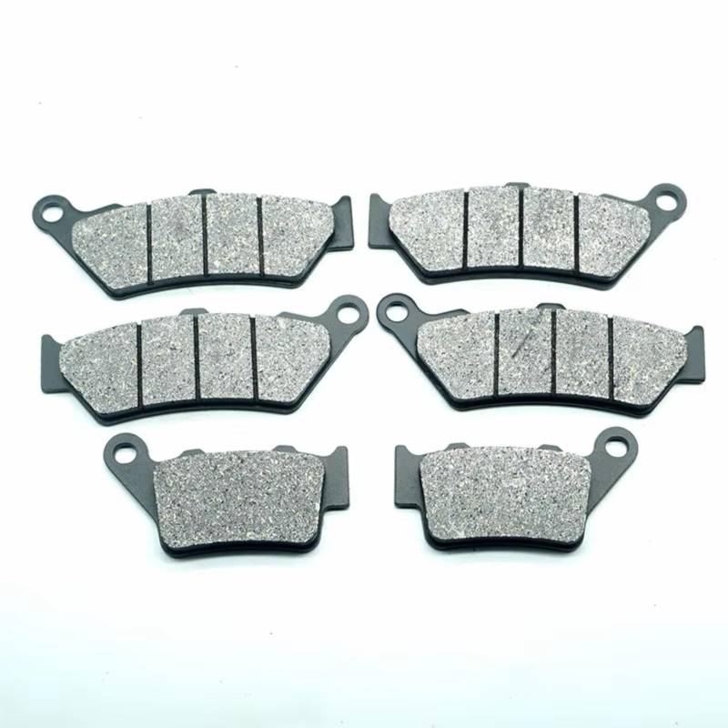 TATARENGS Motorrad Bremsgummi Kompatibel Mit F650 CS Scarver K14 0174 0184 Riemenantrieb 17" Räder Gegossen 2000 2001 2002 2003 Motorrad Vorne Hinten Bremsbeläge Kit Set(Front and Rear) von TATARENGS