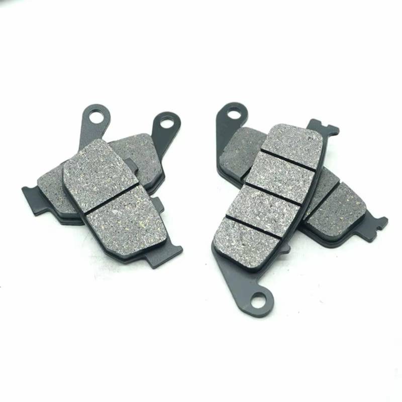 TATARENGS Motorrad Bremsgummi Kompatibel Mit Suzuki Für Inazuma Für GW250 2013-2016 Für GW250F Für GW250Z 2015-2016 Teile Vorne Hinten Bremsbeläge Kit Set(Front and Rear) von TATARENGS