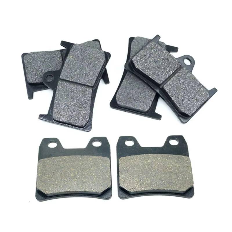 TATARENGS Motorrad Bremsgummi Kompatibel Mit Yamaha Für FZS1000 Für FZ1 2001-2015 Für XJR1300 2002-2017 Für XJR1300C 2015-2019 Vorne Hinten Bremsbeläge Set Kit(Front and Rear) von TATARENGS