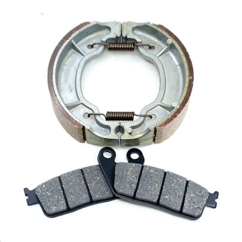 TATARENGS Motorrad Bremsgummi Kompatibel Mit Yamaha Für Majesty YP125F1 2002-2017 Bremsbeläge Vorne Hinten Schuhsatz Kit Roller Motorrad Bremsbeläge(Front Rear Set) von TATARENGS