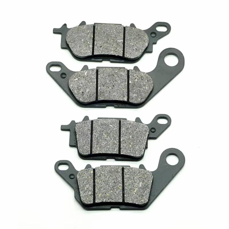 TATARENGS Motorrad Bremsgummi Kompatibel Mit Yamaha Für NMAX 125 ABS 2016-2013 Für NMAX 155 ABS 2017-2024 Motorradteile Vorne Hinten Bremsbeläge Kit Set(Front Rear Pads) von TATARENGS
