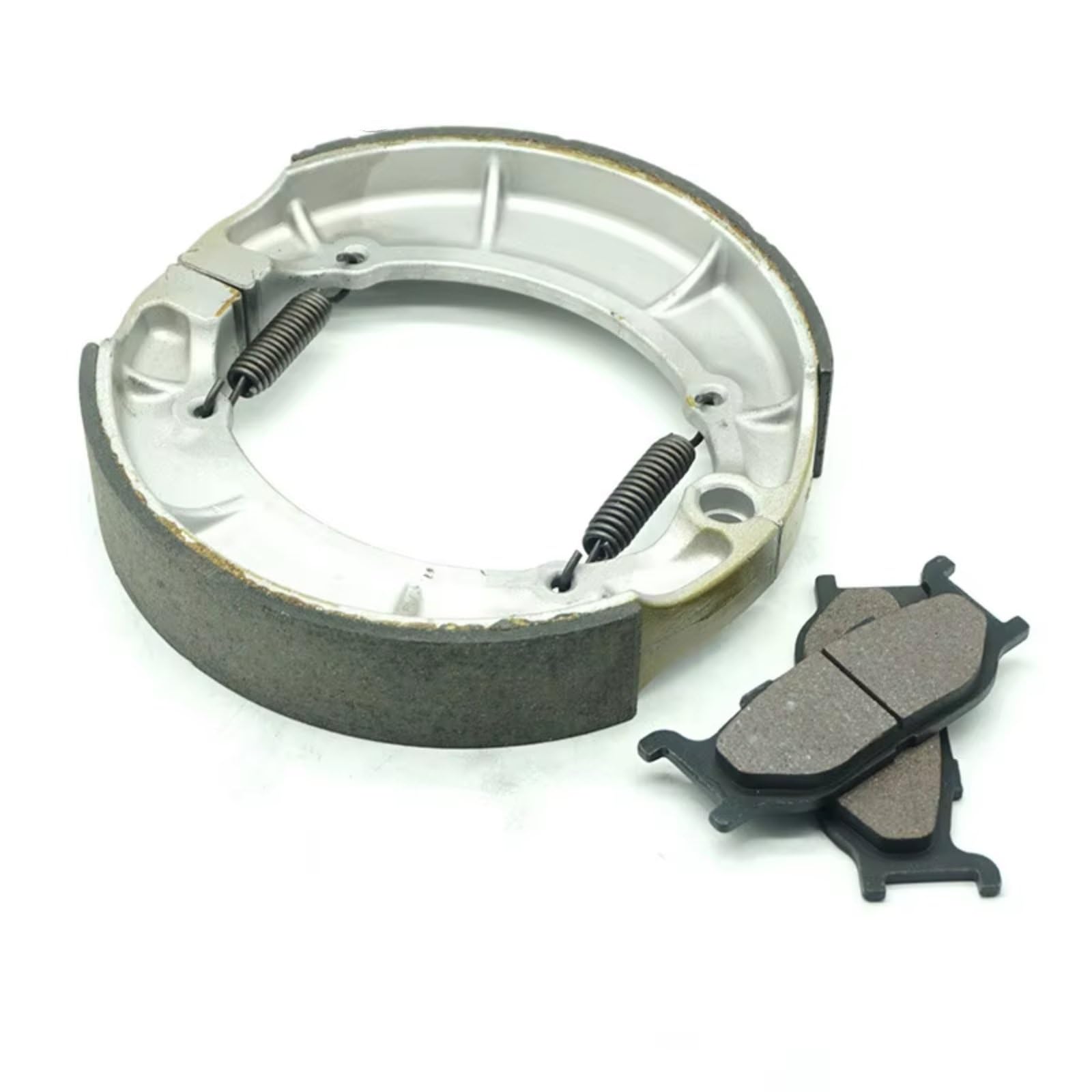 TATARENGS Motorrad Bremsgummi Kompatibel Mit Yamaha Für XVS650 Drag Für Star 1997-2004 Für Custom 2004-2019 Motorrad Vorne Hinten Bremsbeläge Schuh Set Kit(Front and Rear) von TATARENGS