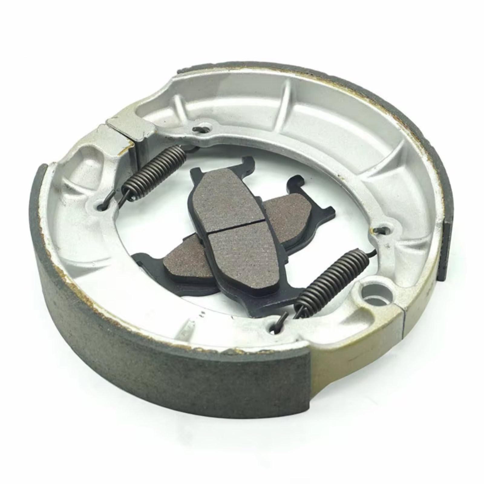 TATARENGS Motorrad Bremsgummi Kompatibel mit Yamaha für XVS400 Drag für Star DS4 1996-2017 XVS400C Drag für Star DSC4 1995-2016 Vorne Hinten Bremsbeläge Schuh Set Kit(Front and Rear) von TATARENGS