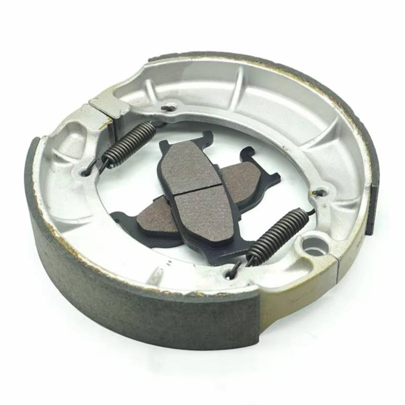 TATARENGS Motorrad Bremsgummi Kompatibel mit Yamaha für XVS400 Drag für Star DS4 1996-2017 XVS400C Drag für Star DSC4 1995-2016 Vorne Hinten Bremsbeläge Schuh Set Kit(Front and Rear) von TATARENGS