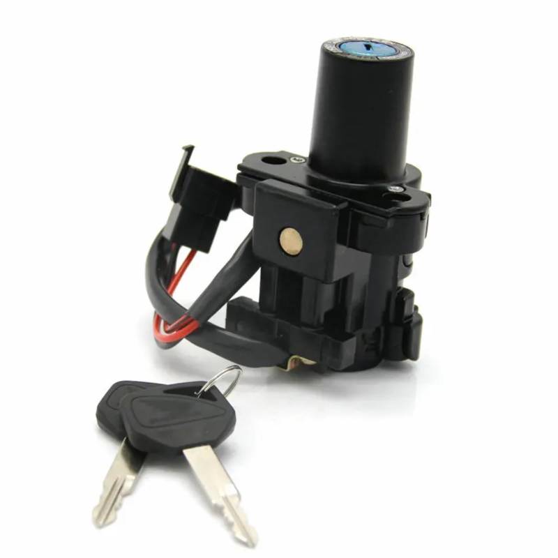 TATARENGS Motorrad Zündschloss Kompatibel Mit CBR250RA 2011 2012 2013 Für CBR250R 2011 2012 2013 Zündschloss Barrel Starter Schalter Mit Schlüssel 35100-KYJ-901 von TATARENGS