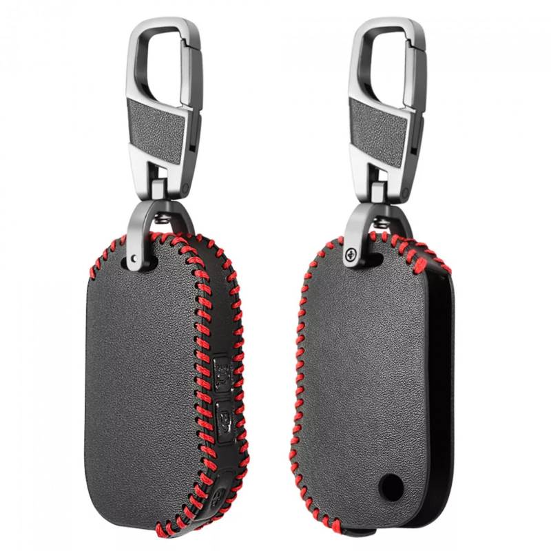 Leder Auto Flip Key Case Remote Protector Cover Tasche Shell Schlüsselanhänger 3 Tasten für Kia Sportage R Stinger Ceed CD Sorento Strong Cerato 2017 2018 2019 von TATINE