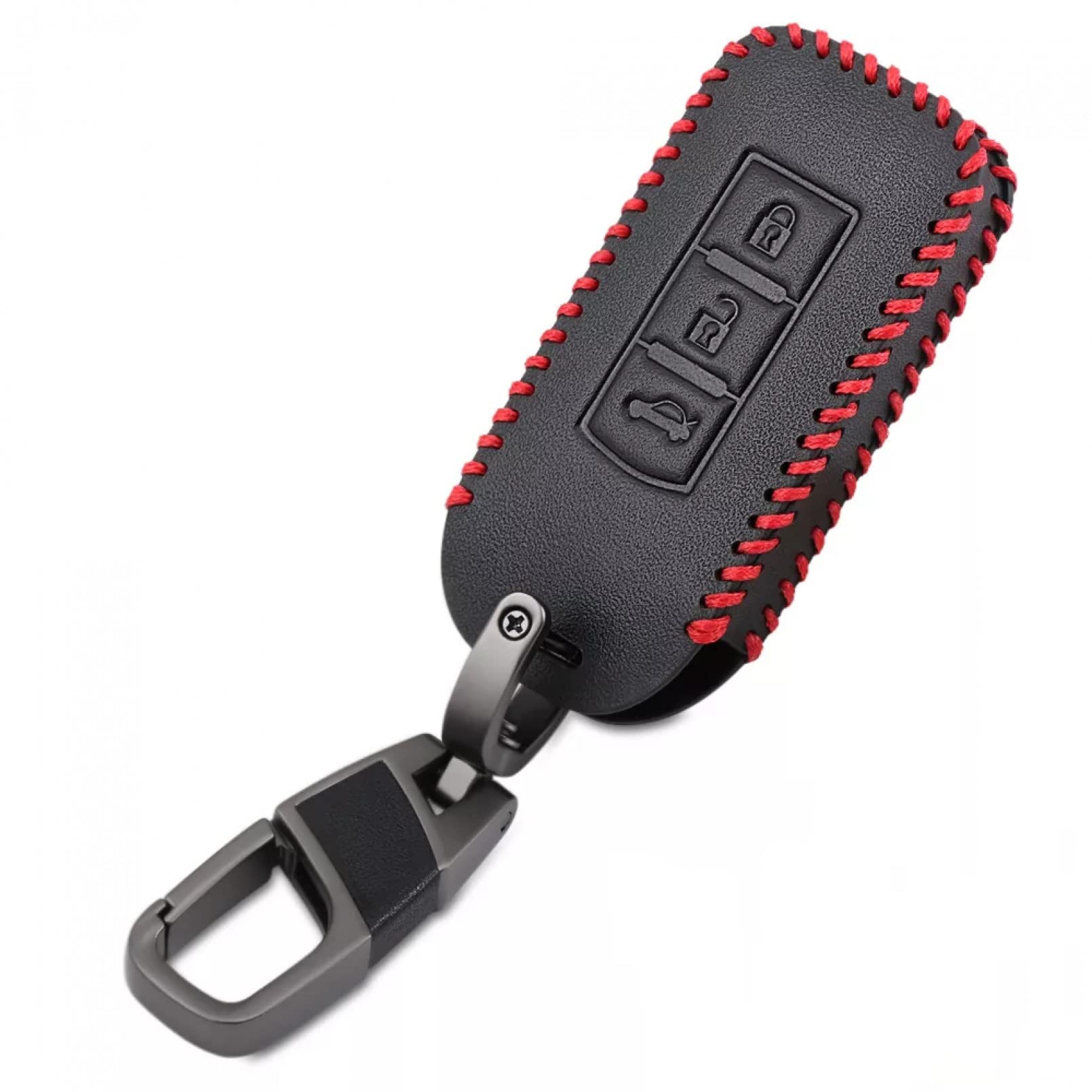 Leder Autoschlüssel Fall Remote Protector Cover Tasche Shell Schlüsselanhänger Zubehör 3 Tasten für Mitsubishi Eclipse Cross ASX Leder Autoschlüssel Fall Remote Protector Cover Tasche Shell Schlüsselanhänger Zubehör 3 Tasten für Mitsubishi Eclipse Cross ASX von TATINE