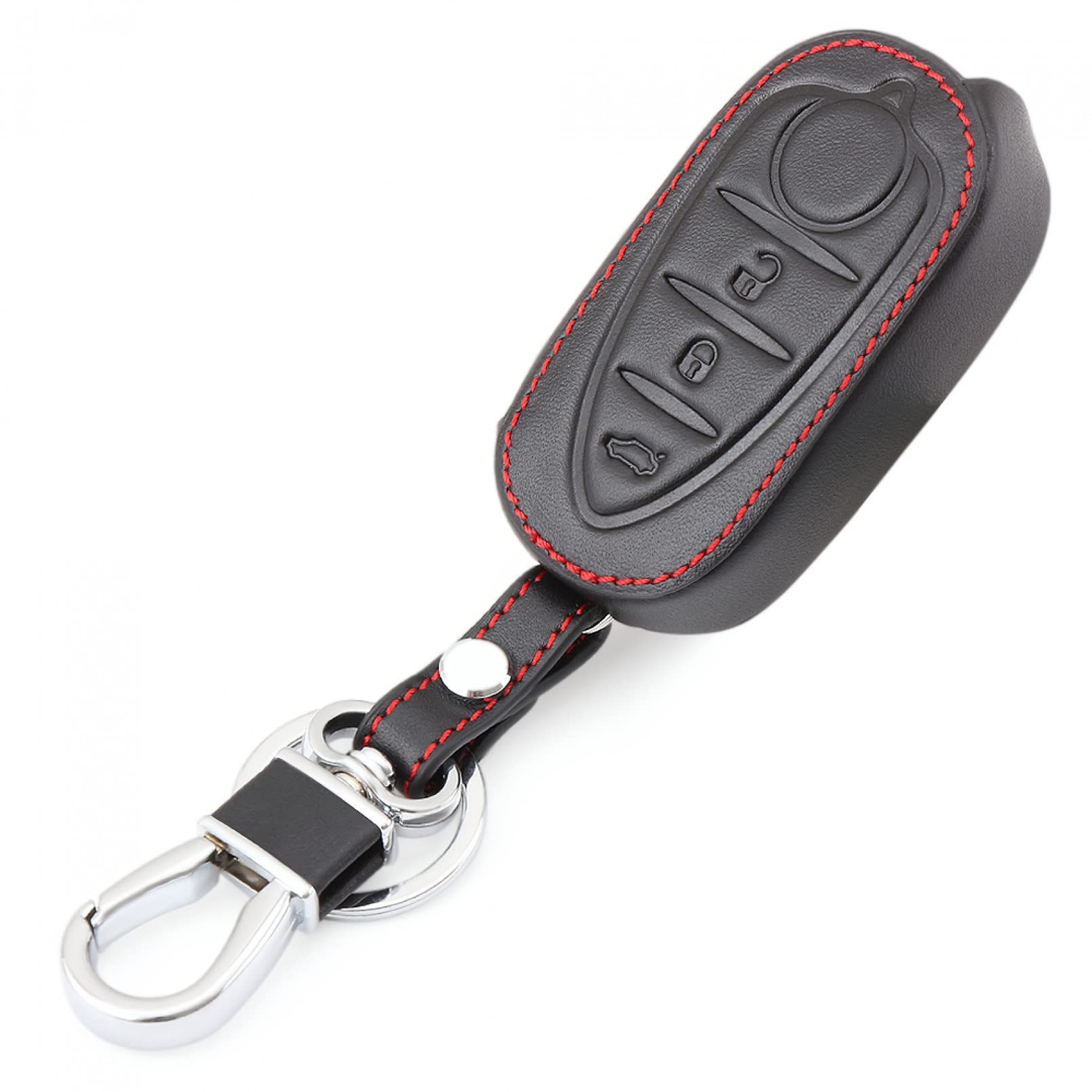 Leder Autoschlüssel Fall Remote Protector Cover Tasche Shell Schlüsselanhänger Zubehör für Alfa Romeo Mito Giulietta 159 GTA von TATINE