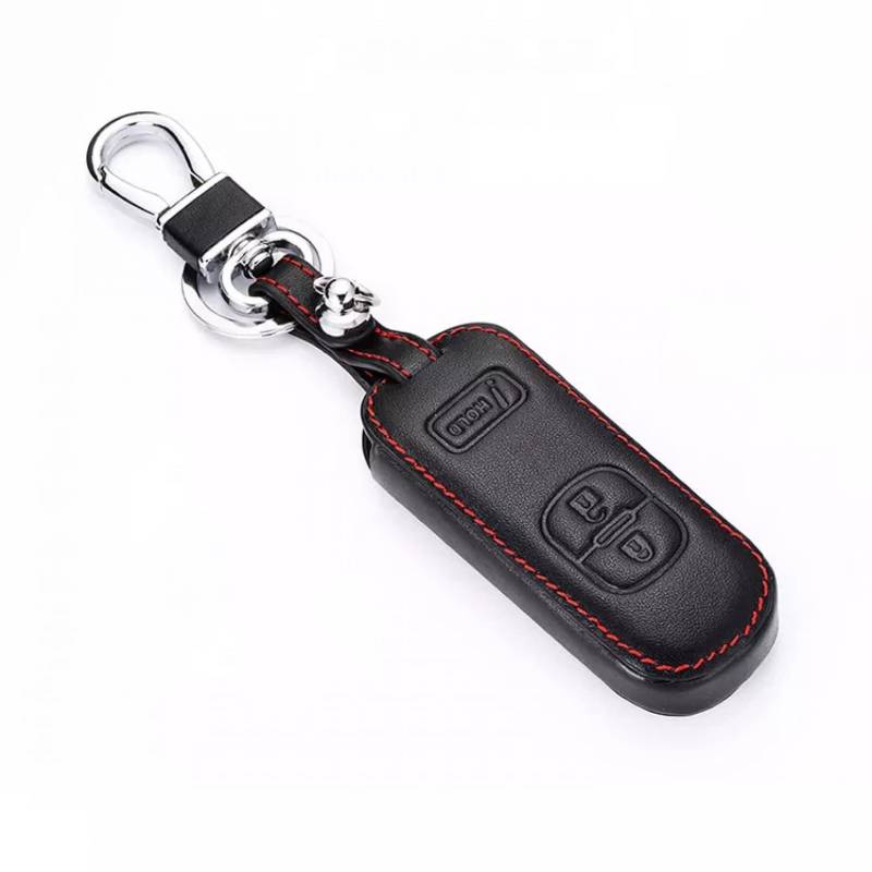 Leder Autoschlüssel Fall Remote Protector Cover Tasche Shell Schlüsselanhänger Zubehör für Mazda 3 6 CX9 CX3 CX5 CX7 von TATINE