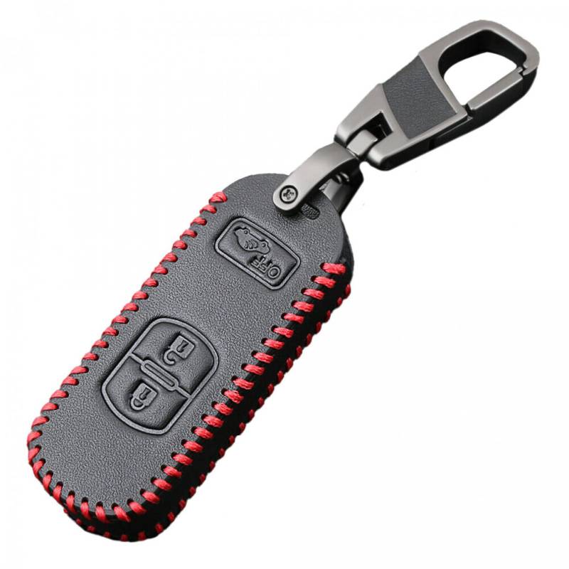 Leder Autoschlüssel Fall Remote Protector Cover Tasche Shell Schlüsselanhänger Zubehör für Mazda CX-3 CX5 CX-5 von TATINE