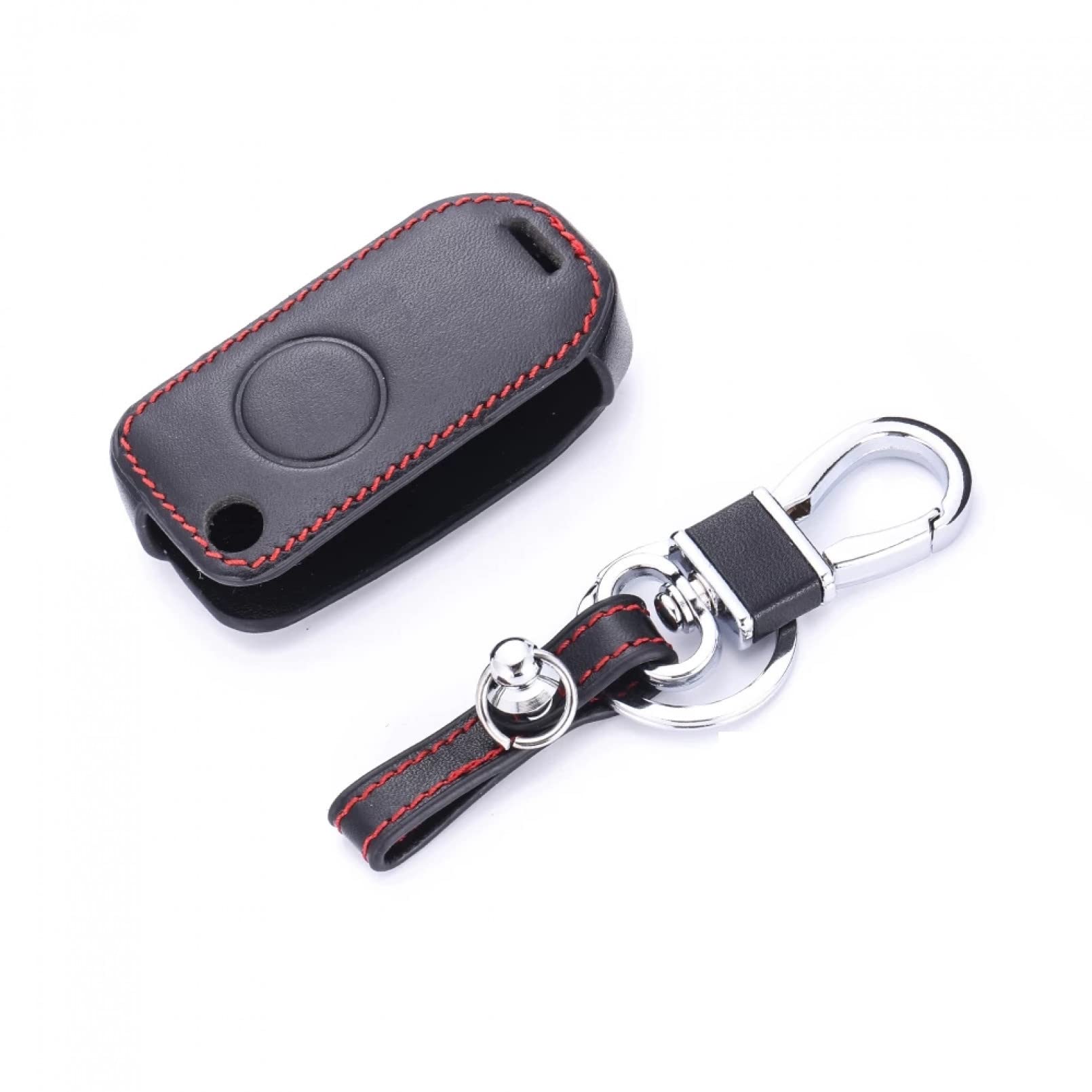 Leder Autoschlüssel Fall Remote Protector Cover Tasche Shell Schlüsselanhänger Zubehör für Mercedes für Benz W168 W124 W202 W210 W211 W203 von TATINE