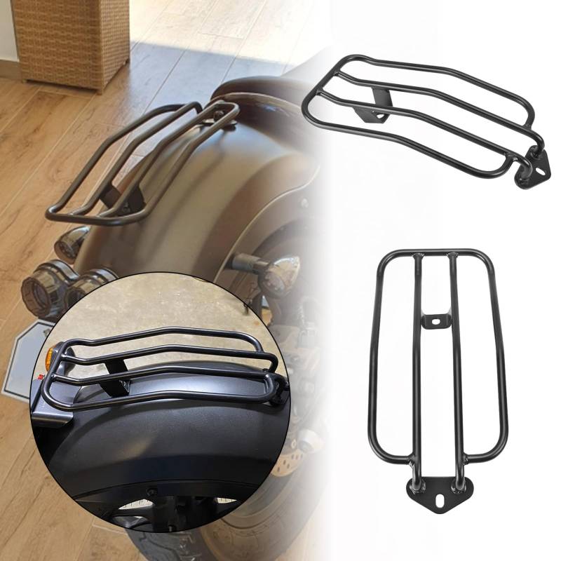 Motorrad-Kotflügel-Gepäckträger hinten für Rebel 500 Rebel 300 Heck-Solositz Gepäckablage Frachtträger Kompatibel mit H-onda Rebel CMX500 CMX300 CMX 500 300 2017 2018 2019 2020 2021 2022 2023 2024 von TAZGANTAX