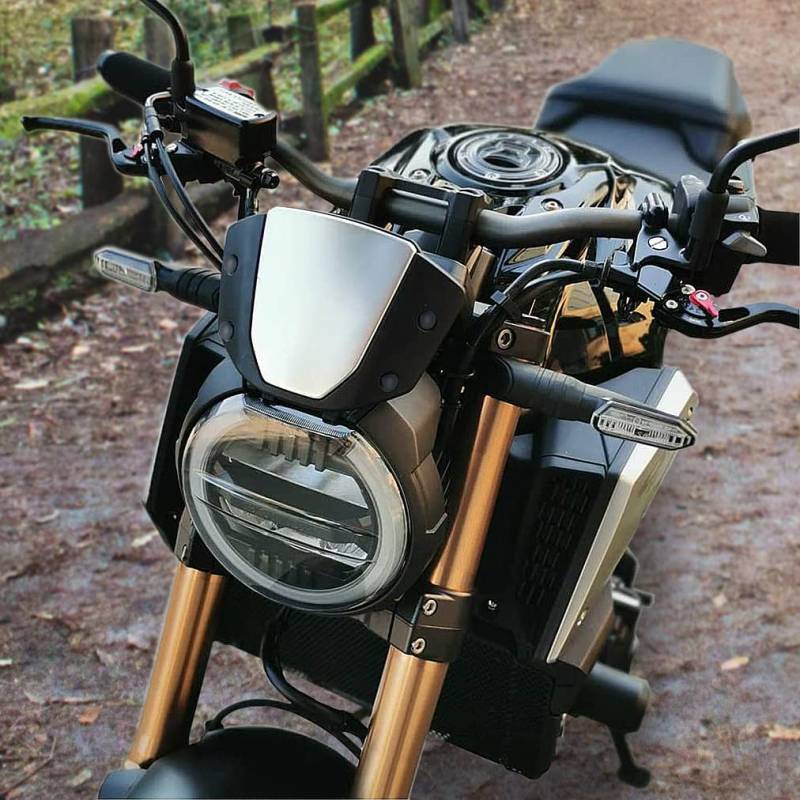 Motorrad-Windschutzscheiben-Luftstrom-Windabweiser-Spoilerverkleidung für CB125R CB 125 R CB250R CB 250 R CB300R CB 300 R 2018 2019 2020 Not for 2021 (Silber) von TAZGANTAX