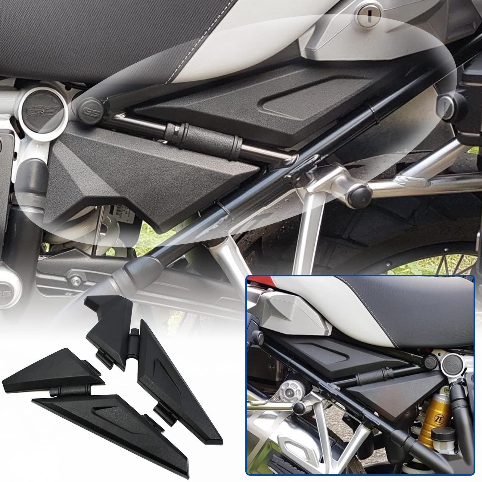 TAZGANTAX Motorrad-Einfüllsitz-Seitenrahmen-Abdeckung, kompatibel mit B.M.W R1200GS R 1200 GS LC ADV Adventure 2013-2021 2016 2017 2018 2019 2020 Verkleidungsschutz TAZGANTAX Motorrad-Einfüllsitz-Seitenrahmen-Abdeckung, kompatibel mit B.M.W R1200GS R 1200 GS LC ADV Adventure 2013-2021 2016 2017 2018 2019 2020 Verkleidungsschutz von TAZGANTAX
