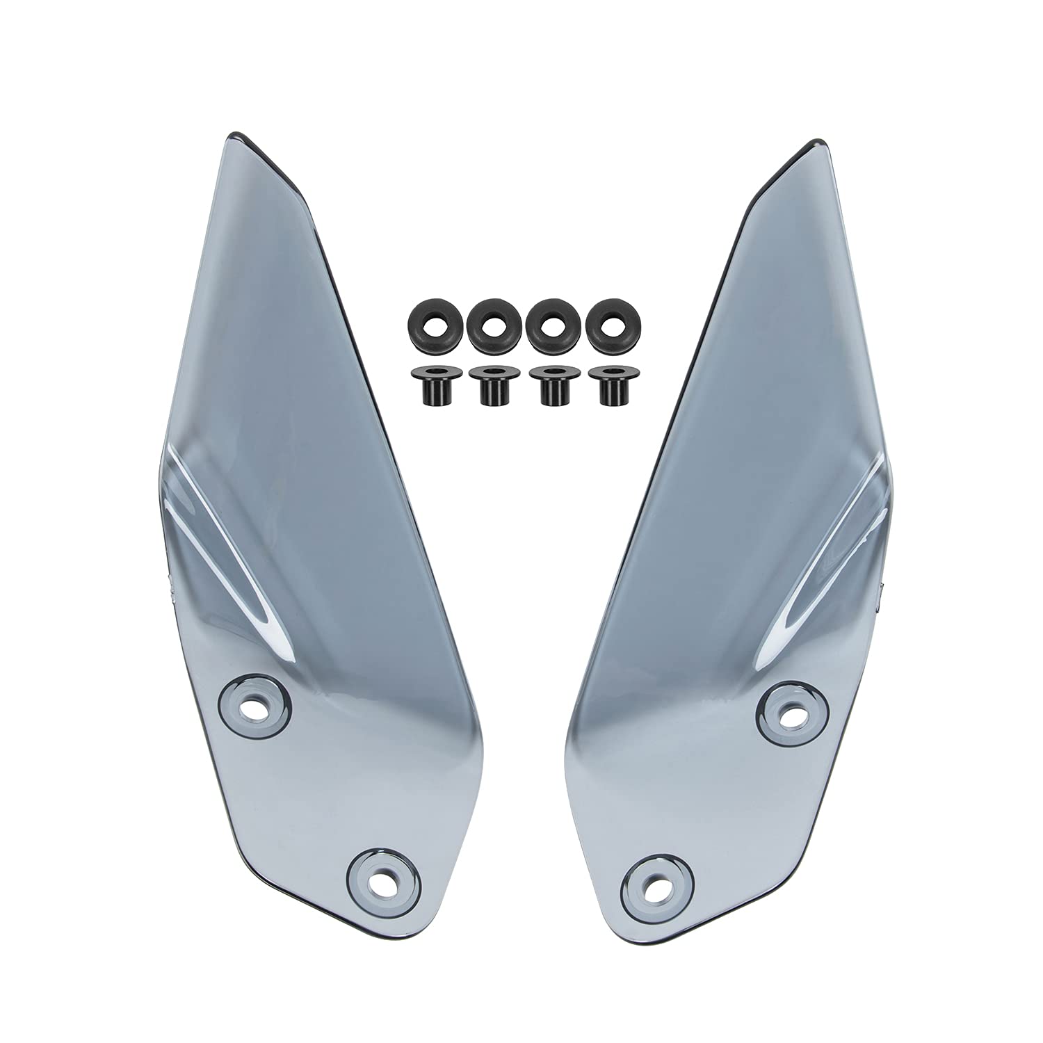 TAZGANTAX Motorrad Side Winglet Windabweiser Windschutzscheibe Handschutz Kompatibel mit R1250GS-ADV R 1250 GS-ADV (2019–2021) R1200GS-ADV R 1200 GS-ADV (2014–2020) (Grauer Rauch) von TAZGANTAX