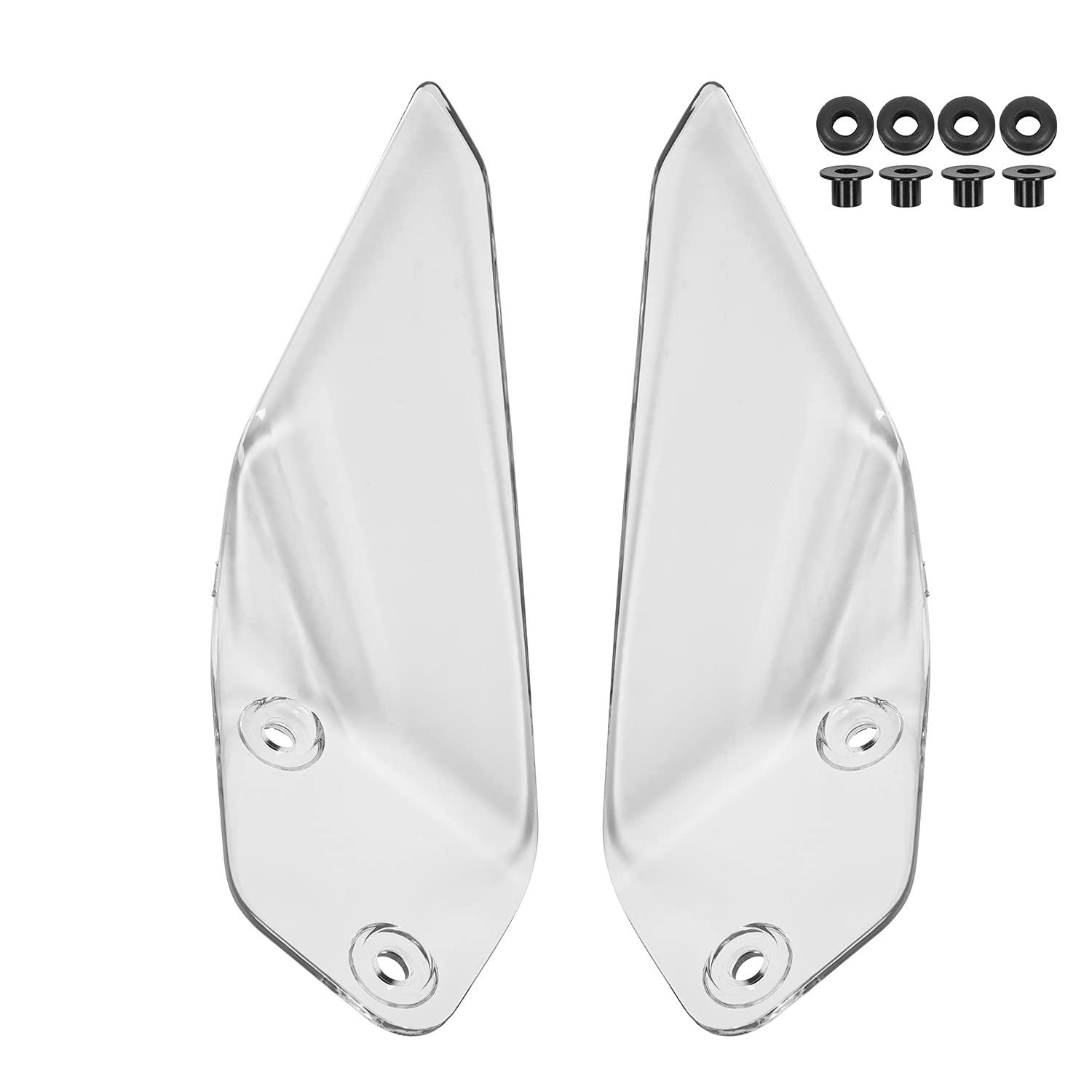 TAZGANTAX Motorrad Side Winglet Windabweiser Windschutzscheibe Handschutz Kompatibel mit R1250GS-ADV R 1250 GS-ADV (2019–2021) R1200GS-ADV R 1200 GS-ADV (2014–2020) (Klar) von TAZGANTAX