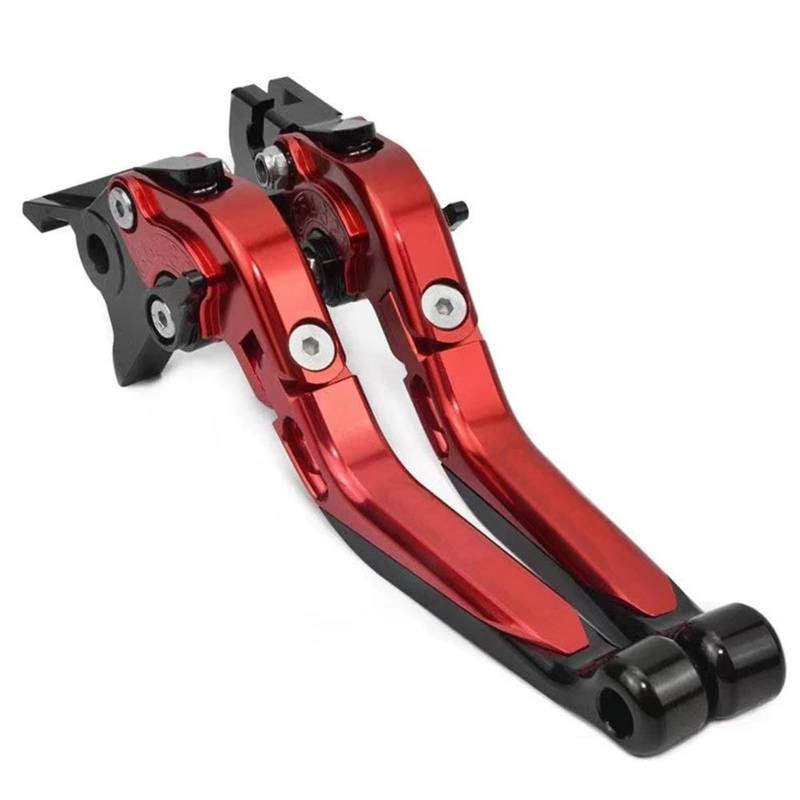 Kupplung Bremshebel Für KAWASAKI Für ZX4RR Für NINJA ZX-4RR ZX 4R 4RR 2023 2024 Motorrad Zubehör Einstellbare Klapp Ausziehbare Bremse Kupplung Hebel Lenker Bremskupplung(Red Black) von TAdibu