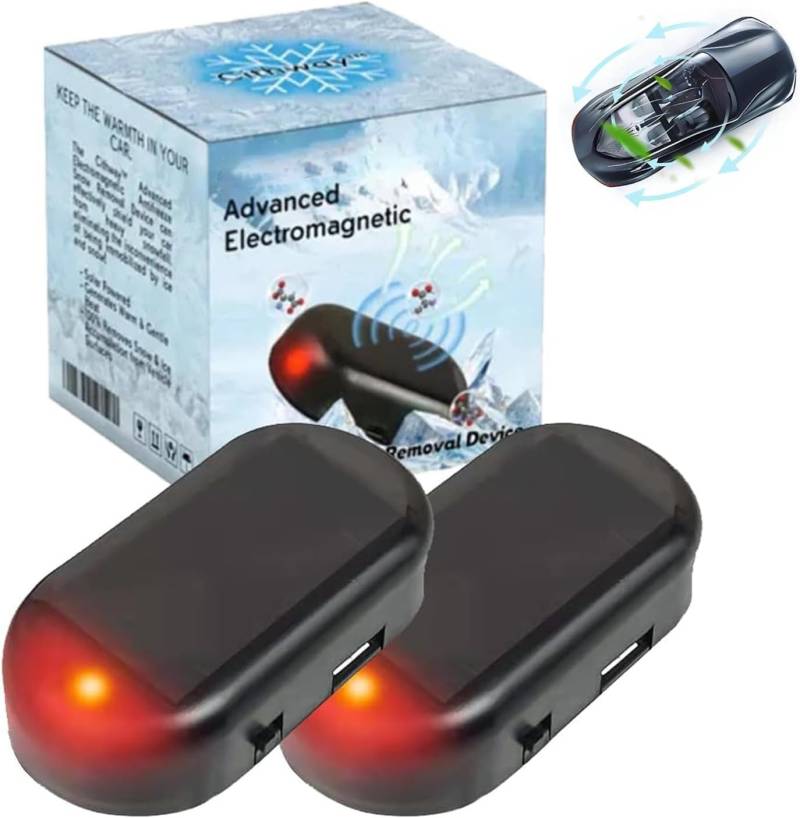 TBLMPNE Auto Enteiser Elektromagnetische molekulare Interferenz Frostschutzmittel Schneeräumungswerkzeug, Elektromagnetisches Antifrost, Mikrowellen Molekular Enteisung Instrument (2 Stück) von TBLMPNE