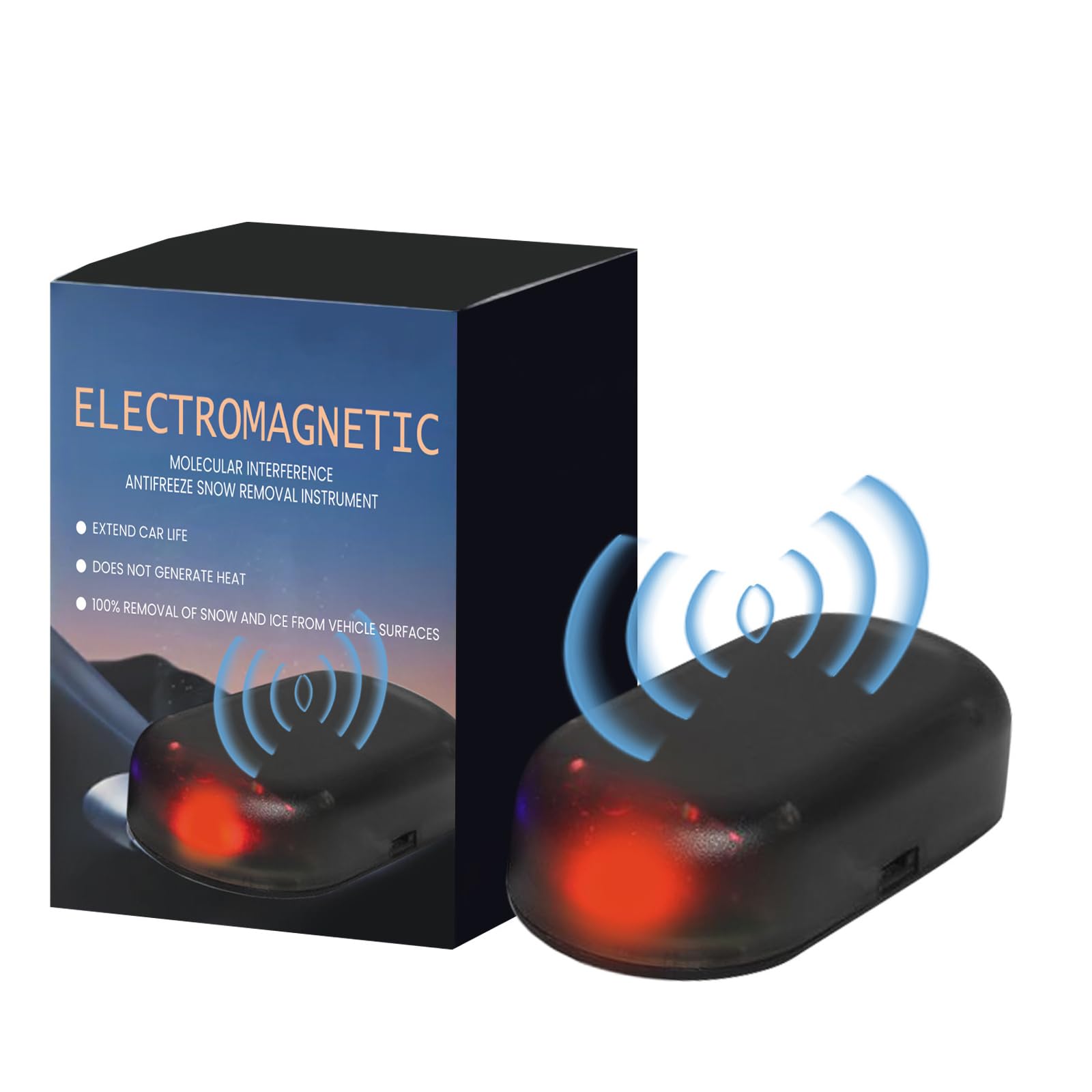 Molekulare Enteisung von Fahrzeugen, Auto Enteiser Elektromagnetische molekulare Interferenz Werkzeug Frostschutzmittel, Elektromagnetisches Antifrost Mikrowellen Molekular Enteisung Instrument (1PCS) von TBLMPNE