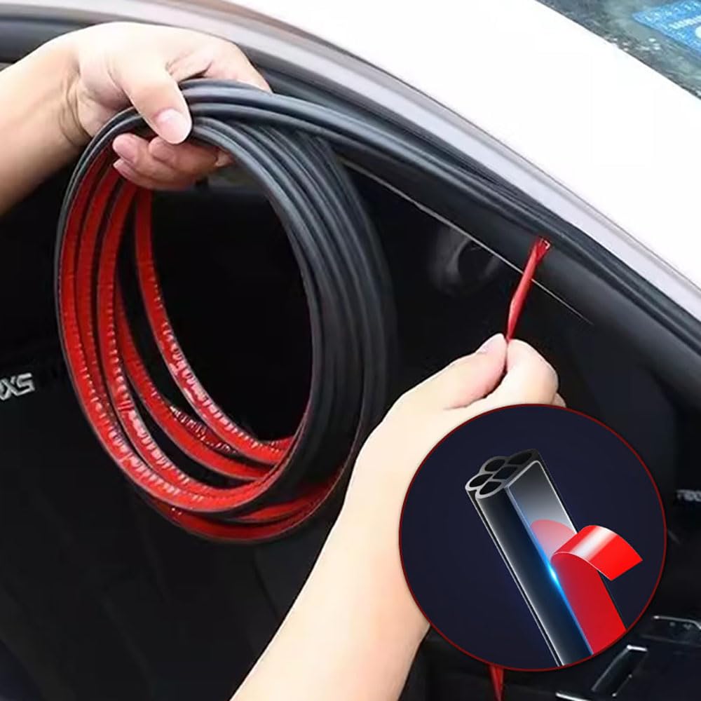Schalldichter Dichtungsstreifen für Autos, Universal Staubdichtes Gummidichtband zur Lärmminderung für Auto, Autotür Türdichtung Gummidichtung Gummiprofil Türdichtung Autotür Kantenschutz (10 M) Schalldichter Dichtungsstreifen für Autos, Universal Staubdichtes Gummidichtband zur Lärmminderung für Auto, Autotür Türdichtung Gummidichtung Gummiprofil Türdichtung Autotür Kantenschutz (10 M) von TBLMPNE