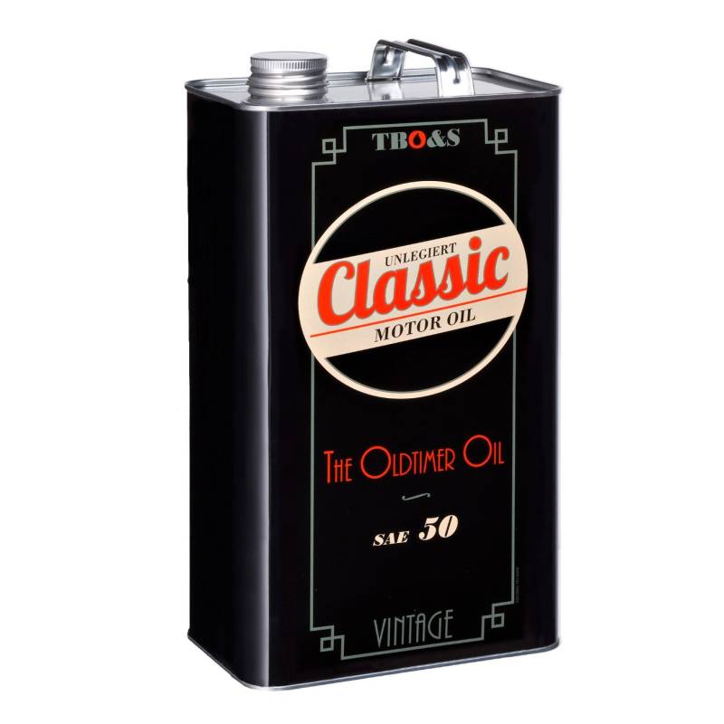 TBO&S Classic 5 Liter Motor Oil Unlegiert SAE 50 Öl für Oldtimer von TBO&S