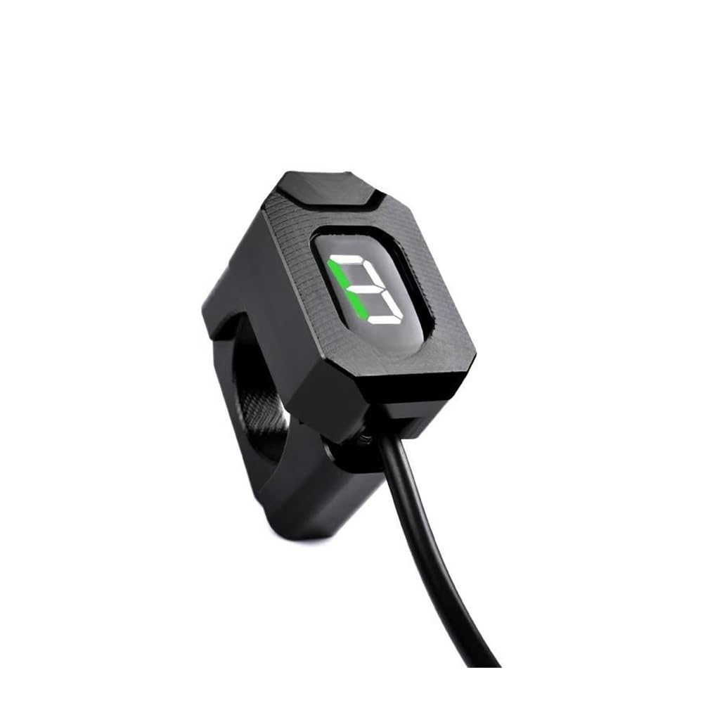 Gear Digitalanzeige Motorrad Zubehör 1-6 Level Getriebe Anzeige Digital Meter Für Caponord 1000 2001-2007 Für Dorsoduro 750 ALLE JAHRE(Green1) von TBUOIUE