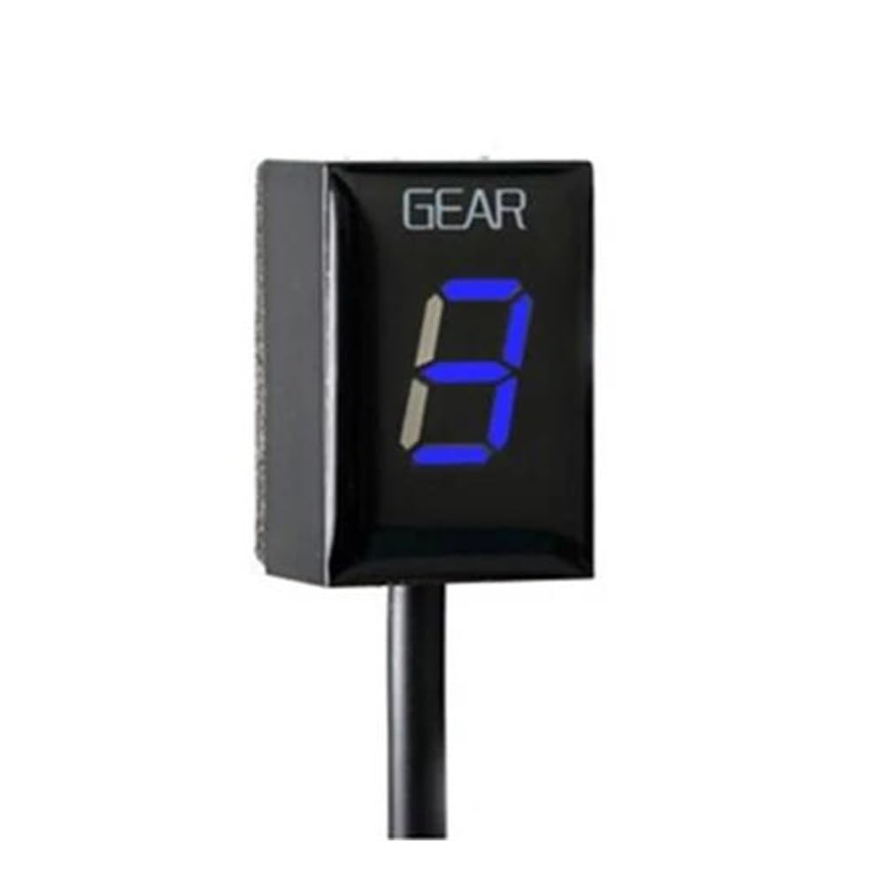 Gear Digitalanzeige Motorrad Zubehör Anzeigeanzeige 1-6 Gang Geschwindigkeitsmesser Für Fzs600 Für F&azer 1998-2003 Für Fzs 600(Blue) von TBUOIUE