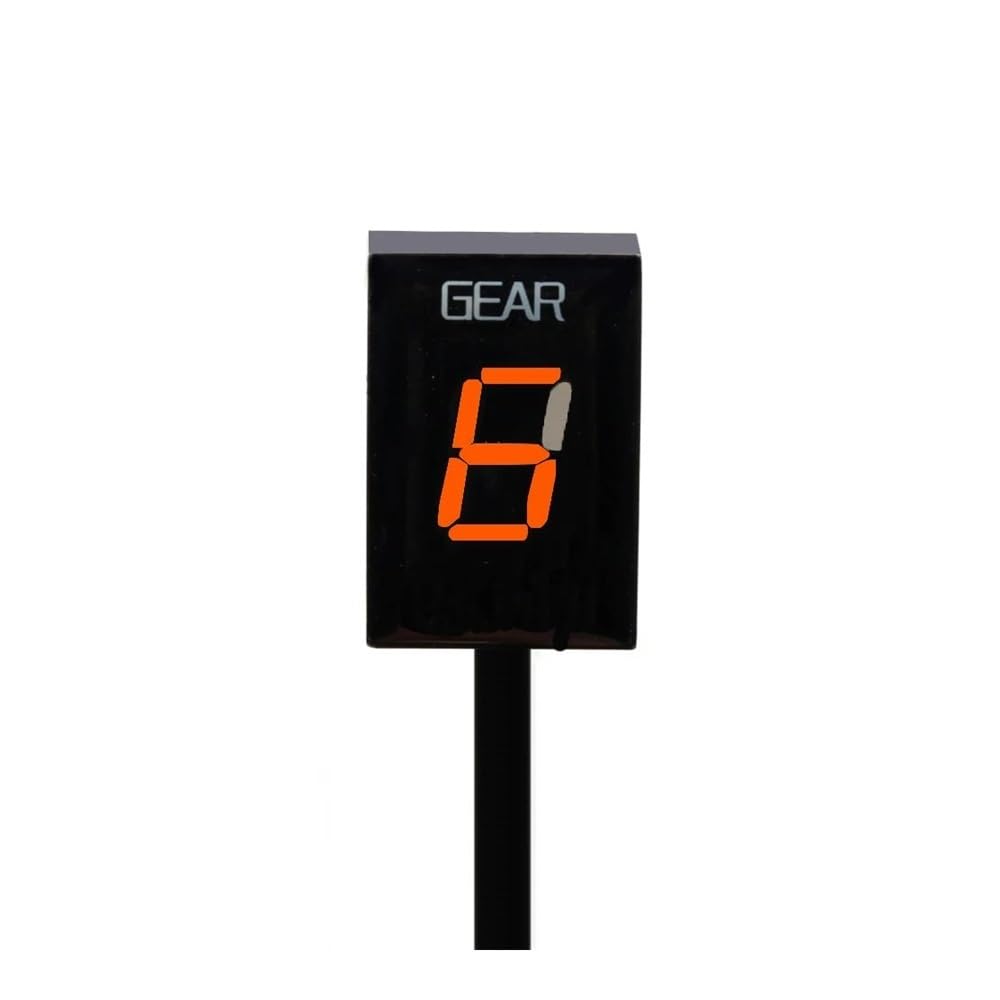 Gear Digitalanzeige Motorrad Zubehör Anzeigeanzeige 1-6 Gang Geschwindigkeitsmesser Für Fzs600 Für F&azer 1998-2003 Für Fzs 600(Orange) von TBUOIUE