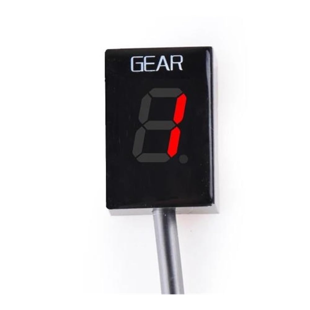Gear Digitalanzeige Motorrad Zubehör Anzeigeanzeige 1-6 Gang Geschwindigkeitsmesser Für Fzs600 Für F&azer 1998-2003 Für Fzs 600(Red) von TBUOIUE