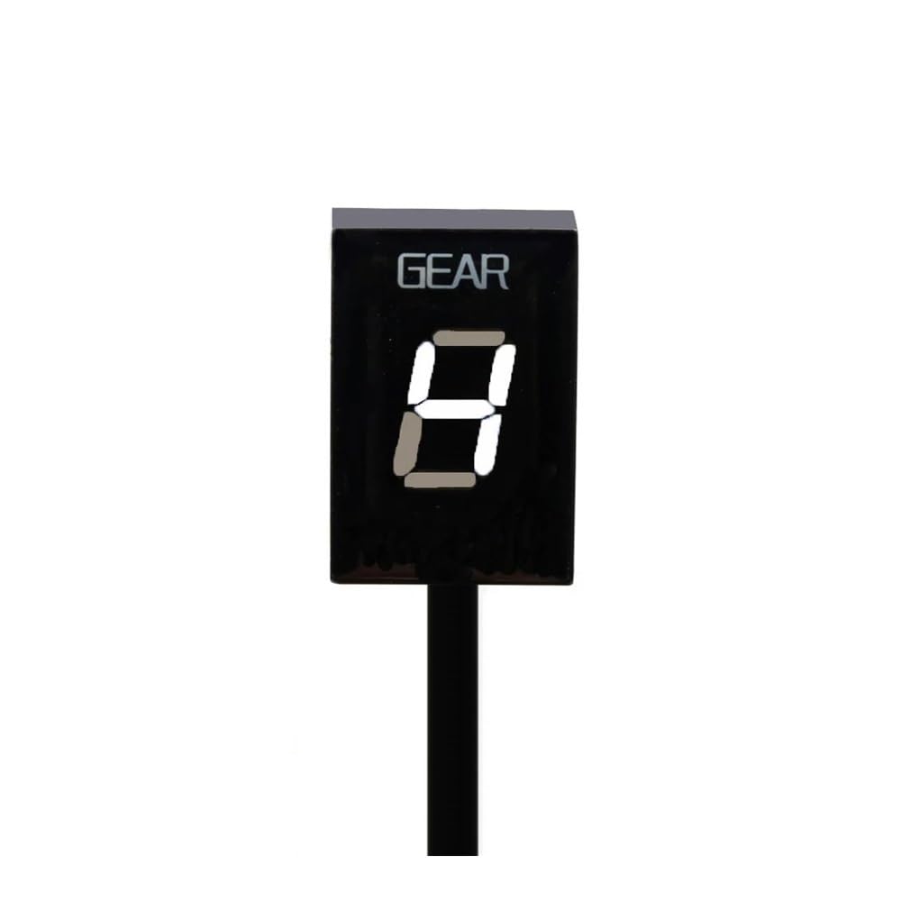 Gear Digitalanzeige Motorrad Zubehör Anzeigeanzeige 1-6 Gang Geschwindigkeitsmesser Für Fzs600 Für F&azer 1998-2003 Für Fzs 600(White) von TBUOIUE