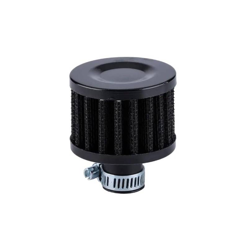 Luftfilter Einlage Universal-Auto-Luftfilter 12mm 25mm Für Motorrad-Lufteinlass Kurbelgehäuse-Entlüftungsabdeckung Entlüftungsfilter Motorrad-Ersatzteile(12MM-BLACK) von TBUOIUE