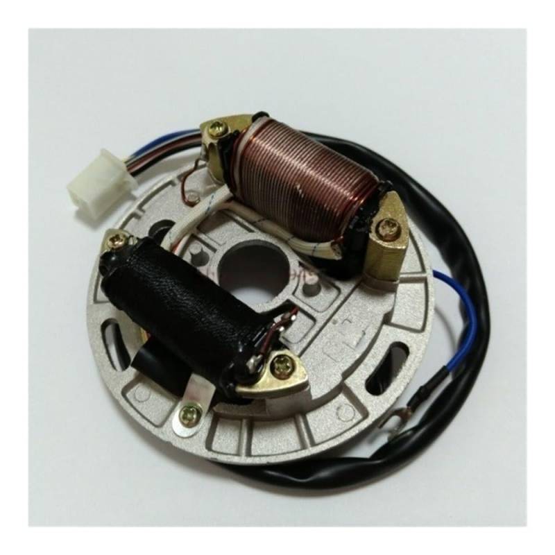 TBUOIUE Stator Spule Motorrad Roller Inner Rotor Kit Zündung Stator Magneto Spule Mit Platte Für 2 Hub 100cc AX 100 In 2 Pole von TBUOIUE