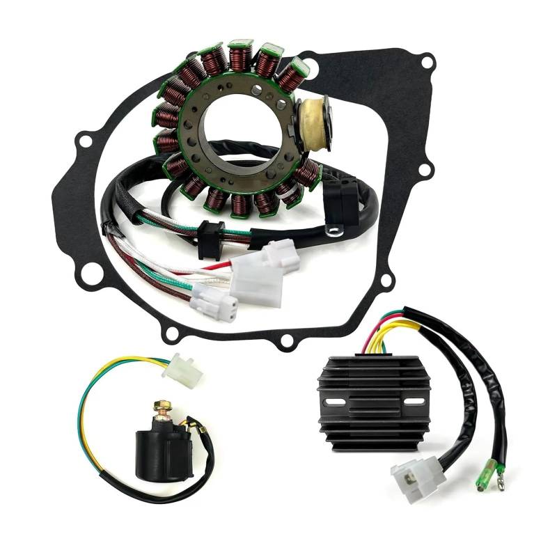 TBUOIUE Stator Spule Starter Relais Magnet Stator Spule Regler Gleichrichter Stator Dichtung Für Warrior 350 Für YFM350X 1996-2001 3HN-85510-10-00 von TBUOIUE