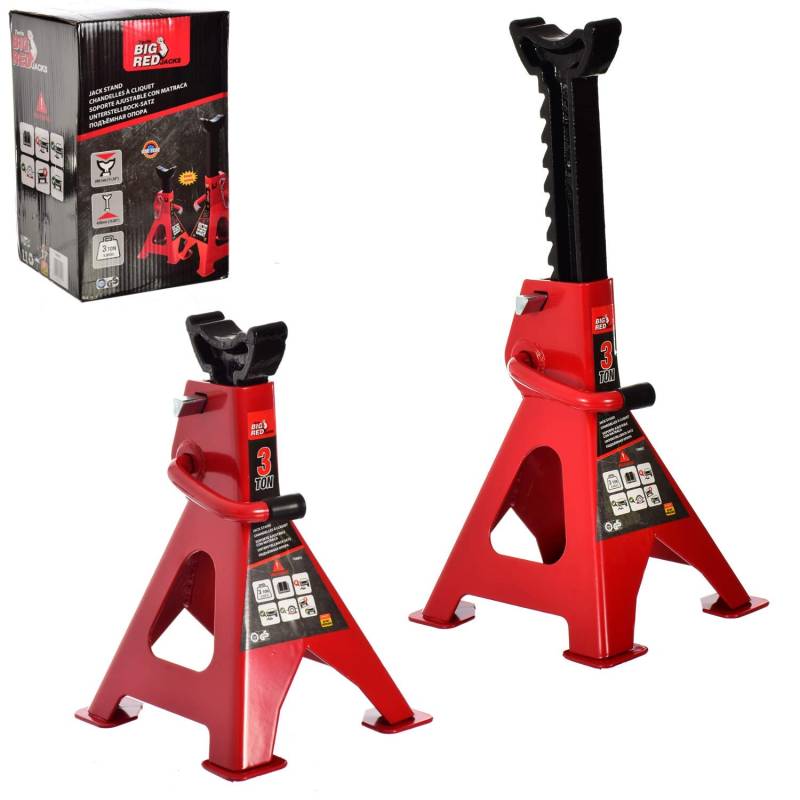 2X 3Ton Unterstellböcke Abstellböcke Stützböcke Set 288-428mm 3000kg von TC TECHNIC