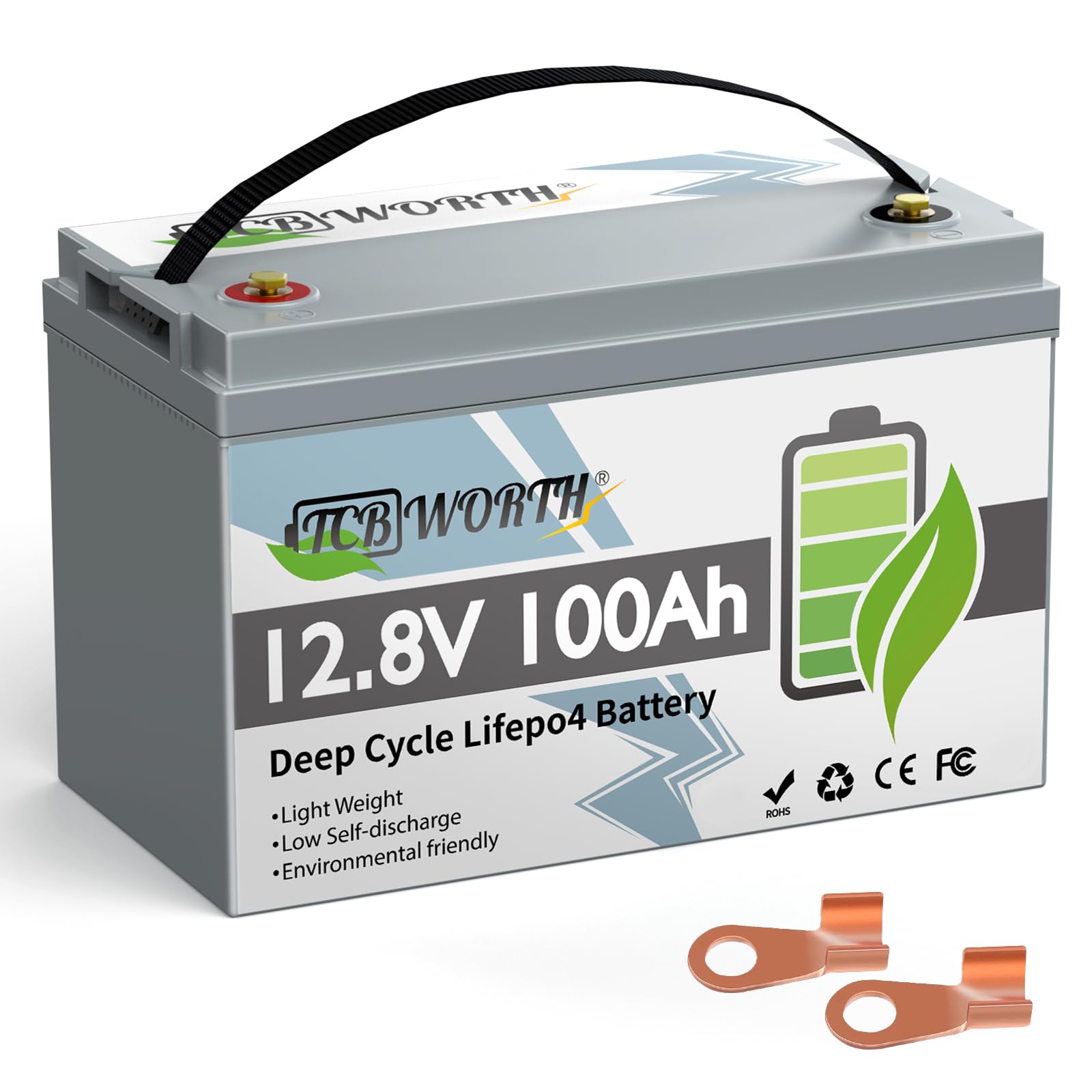 12V 100AH Lifepo4 Batterie mit perfektem BMS für Solaranlage RV Haushaltsgeräte Notstromversorgung Trolling Motor Golf Cart Unterstützung Serie und parallel 12V 100AH Lifepo4 Batterie mit perfektem BMS für Solaranlage RV Haushaltsgeräte Notstromversorgung Trolling Motor Golf Cart Unterstützung Serie und parallel von TCBWORTH
