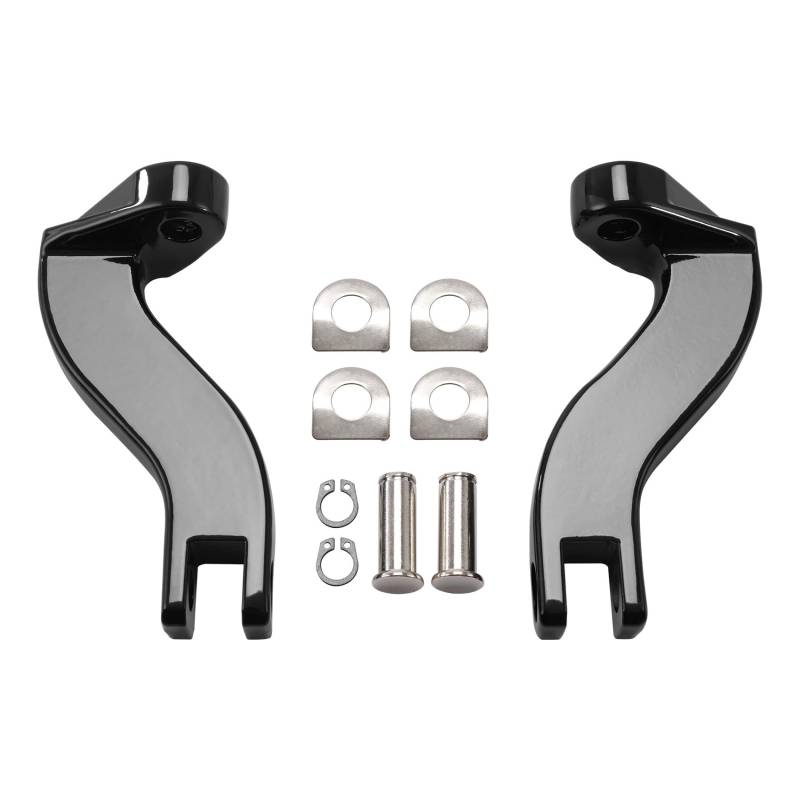 TCMT Fußrasten Fußstütze Unterstützt Halterungen Klammern Passt für Harley Electra Street Glide Touring Road Glide Road King Tri-Glide 1993-2022 von TCMT