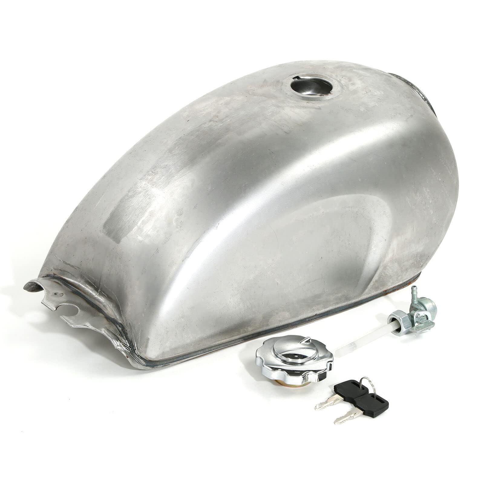 TCMT Motorrad unlackiert Universal 9L/2.4 Gallone Gas Kraftstofftank Fit für Honda Custom Cafe Racer Scrambler TCMT Motorrad unlackiert Universal 9L/2.4 Gallone Gas Kraftstofftank Fit für Honda Custom Cafe Racer Scrambler von TCMT