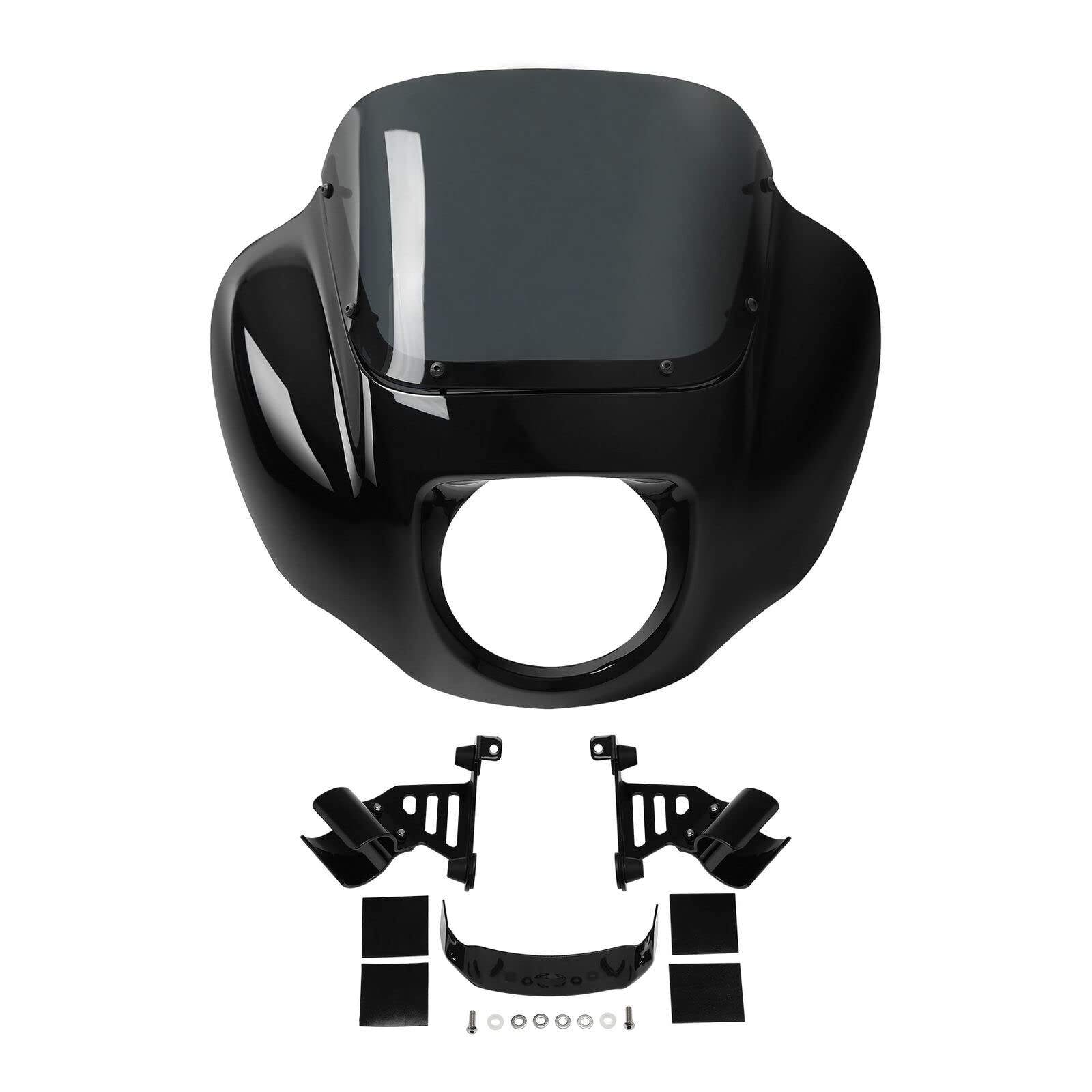 TCMT Scheinwerfer-Viertelverkleidung Windschutzscheiben-Halterungs-Kit passend für Harley Softail Low Rider FXLR Street Bob FXBB 2018-20 Low Rider S FXLRS 20-25 Softail Standard FXST 20-24 TCMT Scheinwerfer-Viertelverkleidung Windschutzscheiben-Halterungs-Kit passend für Harley Softail Low Rider FXLR Street Bob FXBB 2018-20 Low Rider S FXLRS 20-25 Softail Standard FXST 20-24 von TCMT