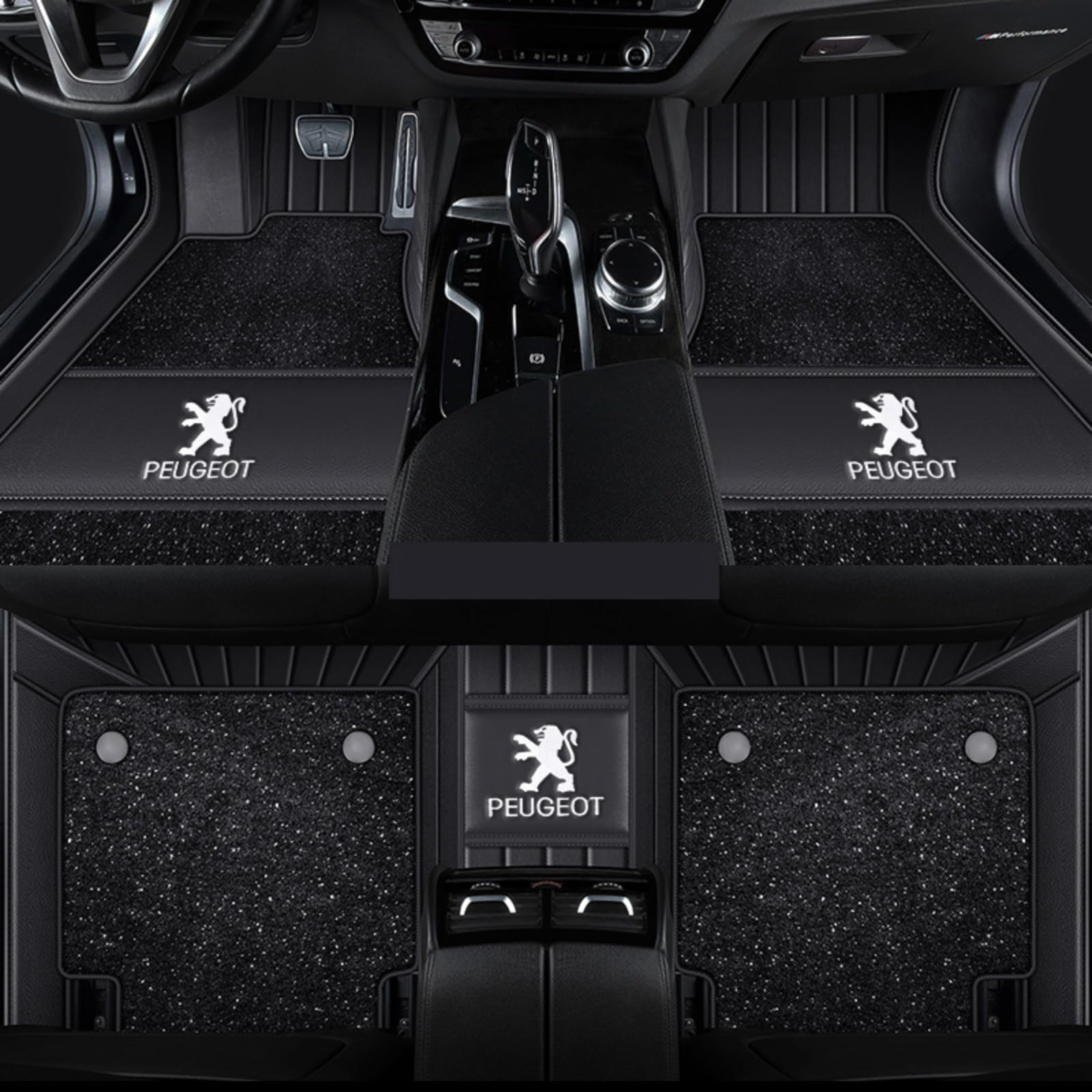 1 Satz Autofußmatten für Peugeot 508 19-24 Teppich rutschfeste Granulierte Rückseite Wasserdicht Alle Wetterbedingungen Schützen,normal-BlackStyle 1 Satz Autofußmatten für Peugeot 508 19-24 Teppich rutschfeste Granulierte Rückseite Wasserdicht Alle Wetterbedingungen Schützen,normal-BlackStyle von TCMYQS