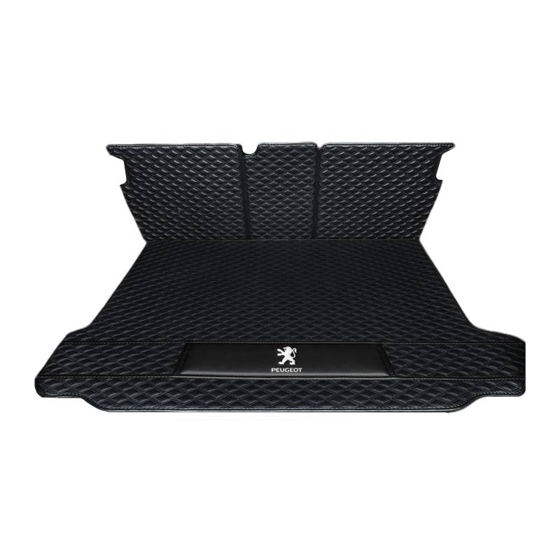 1 Set Auto Kofferraum Matte für Peugeot 5008 5Seats 17-24 Auto Liner Protektor Maßgeschneiderte Seitenstoßstange Schutz Original 3D X 7Seatscannen,normal-BlackStyle von TCMYQS