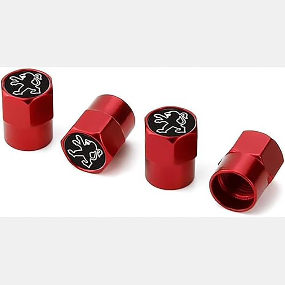 Autoreifen-Ventilkappen für Peugeot 508 308 4008 5008 408 3008 301, Autoreifen-Staubkappen, korrosionsbeständige Dichtung, Zubehör Autoreifen-Ventilkappen für Peugeot 508 308 4008 5008 408 3008 301, Autoreifen-Staubkappen, korrosionsbeständige Dichtung, Zubehör von TCMYQS