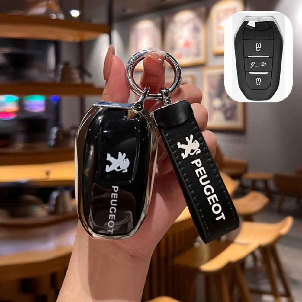Autoschlüsseletui für Peugeot Traveller Standard 2016-2023. Schlüsseletui-Abdeckung mit Schlüsselanhänger, Rundumschutz, Autoschlüsselschutz, Innenausstattung,normal-Black-a Autoschlüsseletui für Peugeot Traveller Standard 2016-2023. Schlüsseletui-Abdeckung mit Schlüsselanhänger, Rundumschutz, Autoschlüsselschutz, Innenausstattung,normal-Black-a von TCMYQS