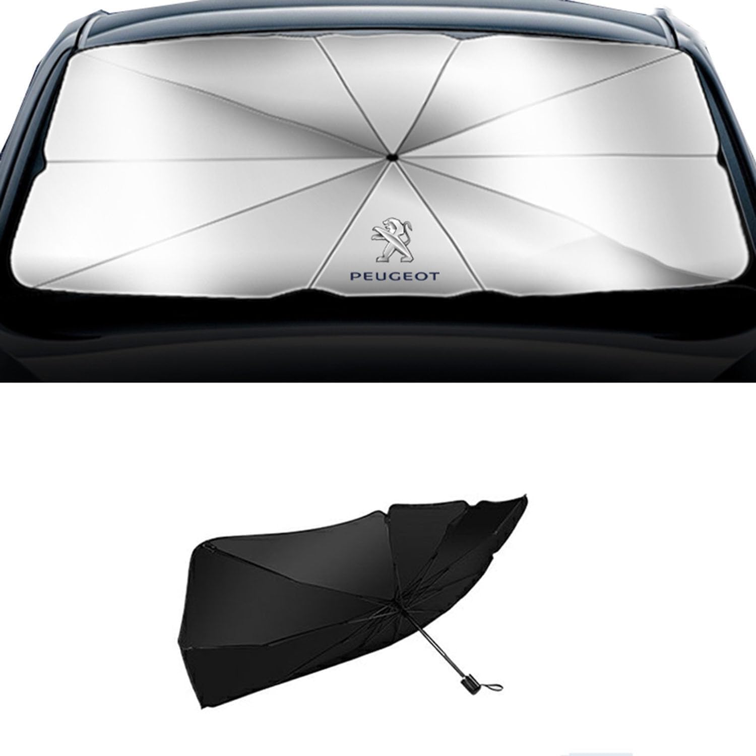 Maßgeschneiderter Sonnenschutz für die Windschutzscheibe von Peugeot 2008/3008/4007/4008/5008/Bipper Tepee/Partner/iON/Wagon Estate. Hochtemperaturbeständiger Klappsonnenschirm,XL-normal Maßgeschneiderter Sonnenschutz für die Windschutzscheibe von Peugeot 2008/3008/4007/4008/5008/Bipper Tepee/Partner/iON/Wagon Estate. Hochtemperaturbeständiger Klappsonnenschirm,XL-normal von TCMYQS
