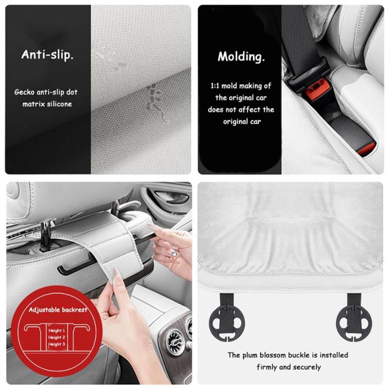 Sitzkissen Auto Vordersitze rutschfest Sitzauflagen, für Peugeot 208 II 2023 - Auto Sitzaufleger Anti Rutsch Autositzschoner Atmungsaktiv Sitzauflagen,normal-C von TCMYQS