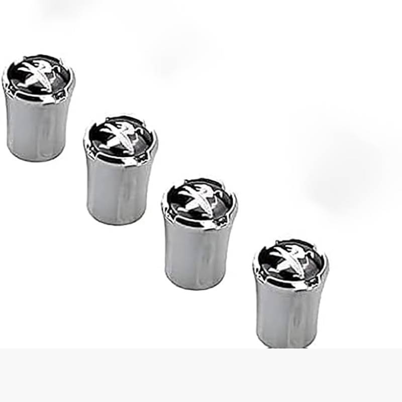 Ventilkappen für Peugeot, Staubkappen für Autoreifen, korrosionsbeständige Reifenluftkappen, Autozubehör,normal-B/Silver von TCMYQS